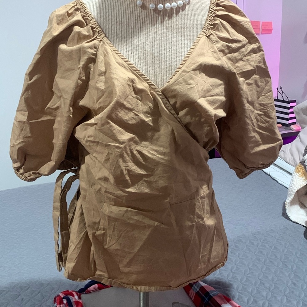 Old navy light brown blouse